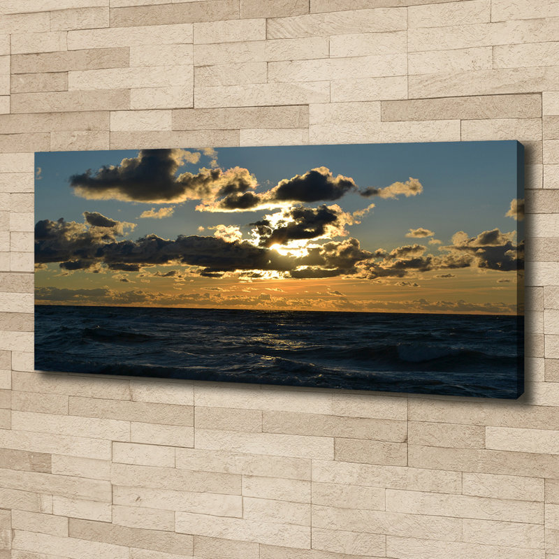 Sunset By The Sea - Print, Canvas, 50cm H x 125cm W x 2cm D