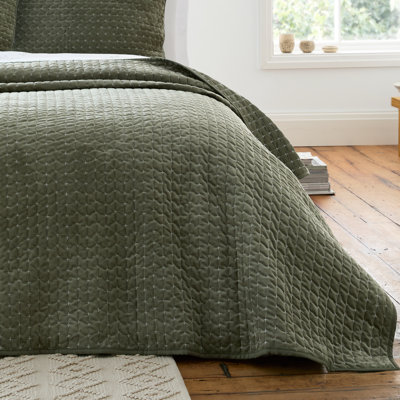 Attica Velvet Embroidered Bedspread