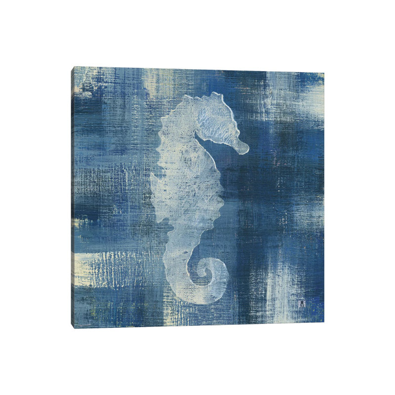 Batik Seas I by Studio Mousseau - Wrapped Canvas Painting, 30.48 cm H x 30.48 cm W