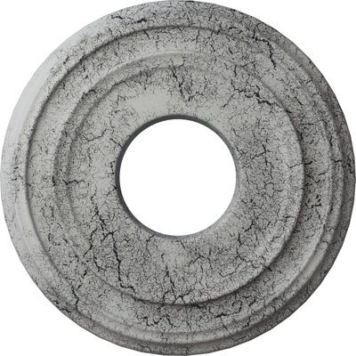 Médaillon de plafond H 12,375 po x l 12,375 po x P 1,125 po