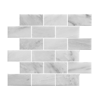 2.88" x 3.88" Natural Stone Brick Joint Mosaic Tile