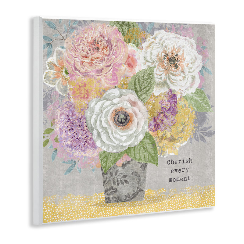 Plaque murale Cherish Every Moment Inspiration, design par Suzanne Nicoll