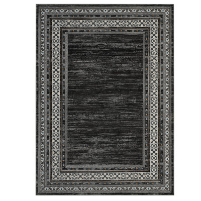 Washable Modern Rugs for Living Room Soft Geometric Area Rug Non Slip Stain Resistant Carpet