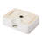 16"X12" White Ceramic Rectangular Vessel Bathroom Sink