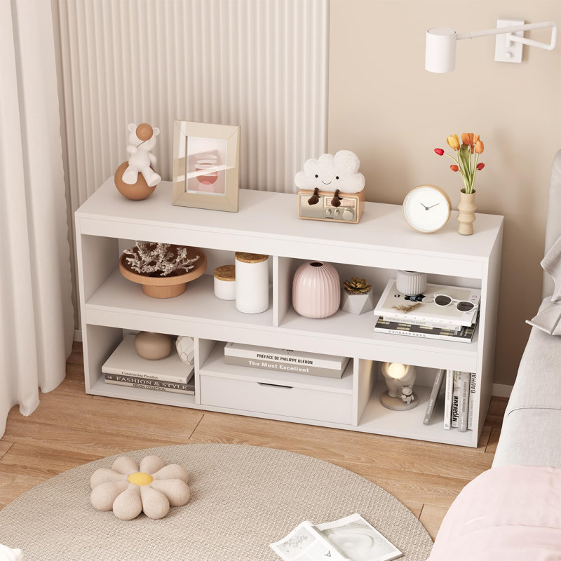 Bibliothèque pour enfants 5 cubes avec tiroir