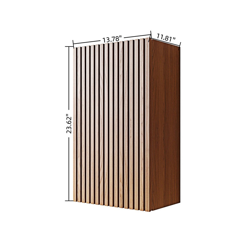 Bathroom Wall Mounted Cabinet, Brown Oak