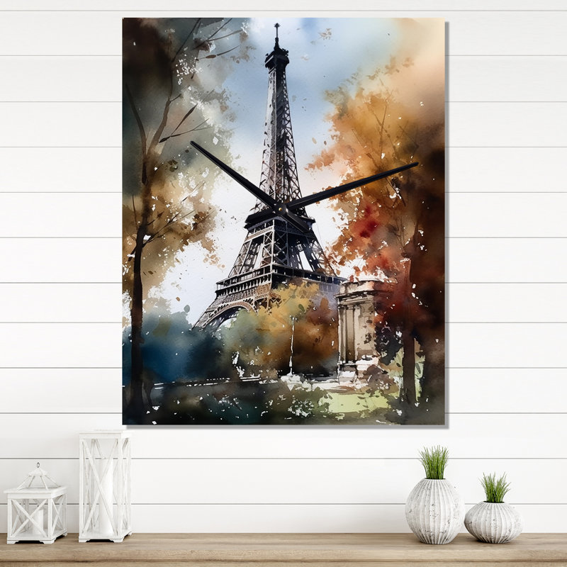 Horloge murale moderne Jassiah, H 32 po x l 16 po x P 1 po