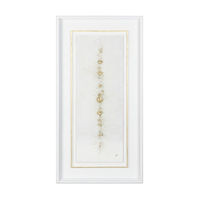 Dots I-Gold a Handmade Original Framed Artwork under Glass