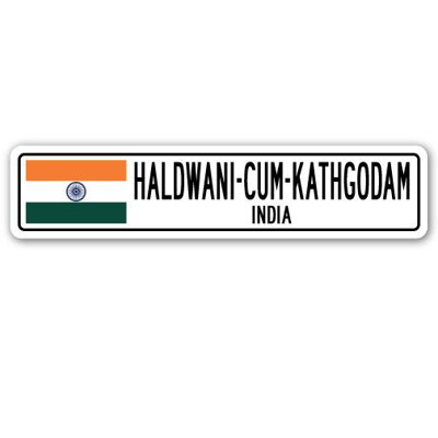 Panneau de signalisation en aluminium Haldwani-Cum-Kathgodam, Inde