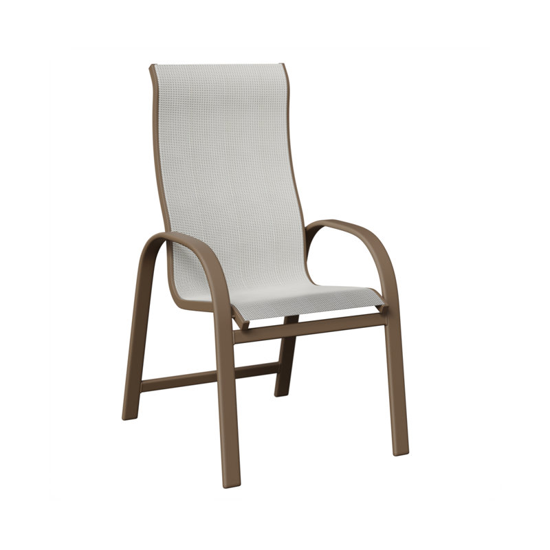 Chaise de salle à manger à haut dossier en argile Amma, Noir luxe, Argile d'aluminium