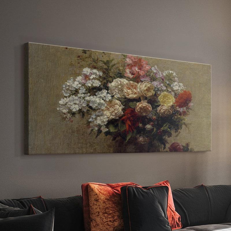 Botanical Series-CDXI- Toile tendue avec châssis - Prêt à accrocher, H 20 po x l 40 po