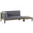 X-Back Corner Bench-L With Coffee Table