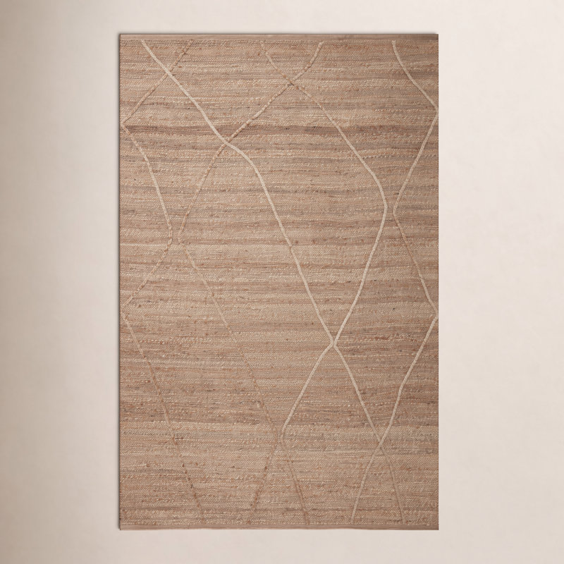 Tapis naturel fait à la main Albemarie, Rectangle 3 pi 6 po x 5 pi 6 po