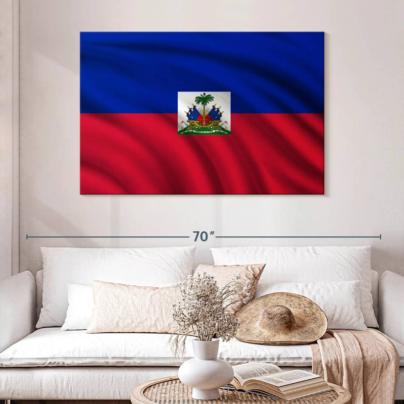 Drapeau d'Haïti Borges, H 32 po x l 48 po