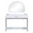 39" Makeup Vanity Table With Mirror Touch Screen Lighted Mirror, Dressing Table With Drawer For Bedroom