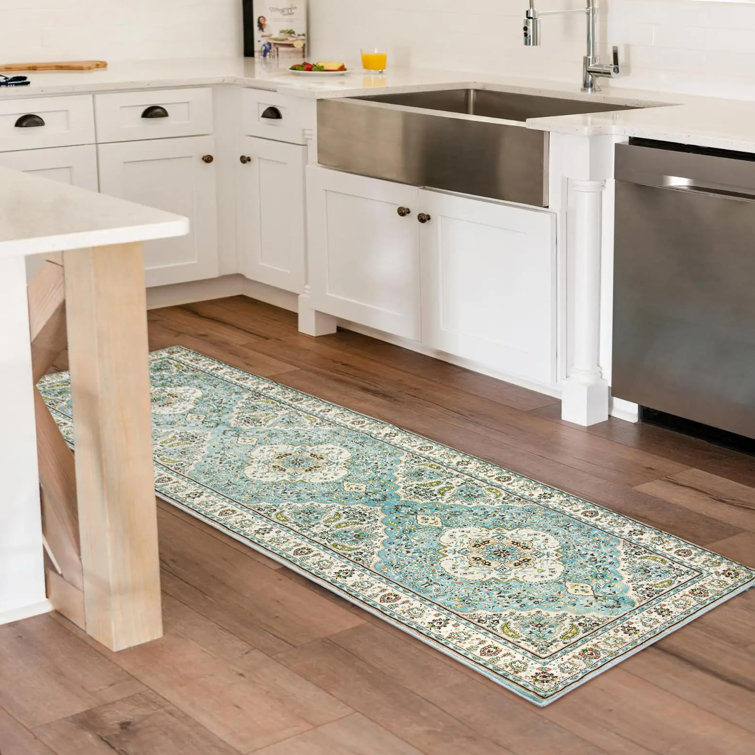 Watte Traditional Oriental Tribal Machine Washable Area Rug with Non-Slip Backing Perfect for Living Room, Dining Room, Bedroom Decor