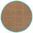 Joanna Auckland Bamboo Natural/Turquoise Area Rug-1820319719
