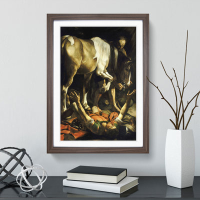 Conversion of St Paul by Caravaggio - Picture Frame Painting on MDF
