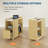 Mobile Sideboard, Natural with Charging Station, 2 AC Outlets USB Type-C, Dining Room Bedroom-879406819