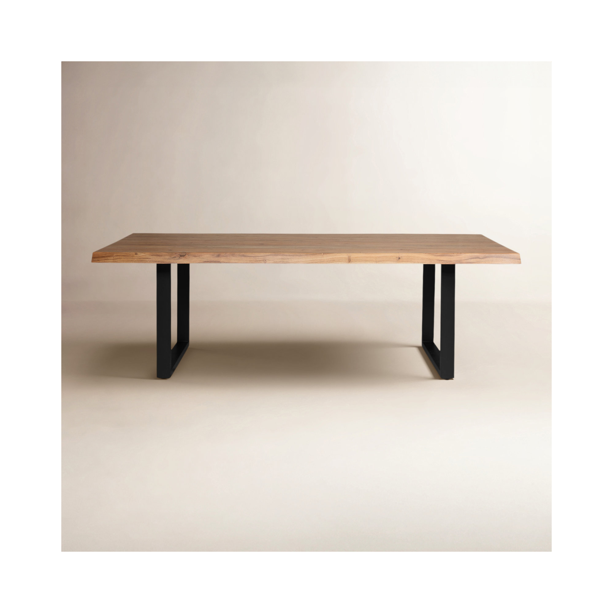 Colin Dining Table, Teak, 29.75"H x 116"L x 40"W, Black