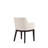 Gansevoort Modern Vegan Leather Upholstered Beech Wood Dining Arm Chair in Ivory-1884494480