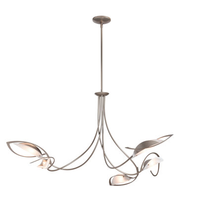 Lustre géométrique unique à 5 lumières Aérien