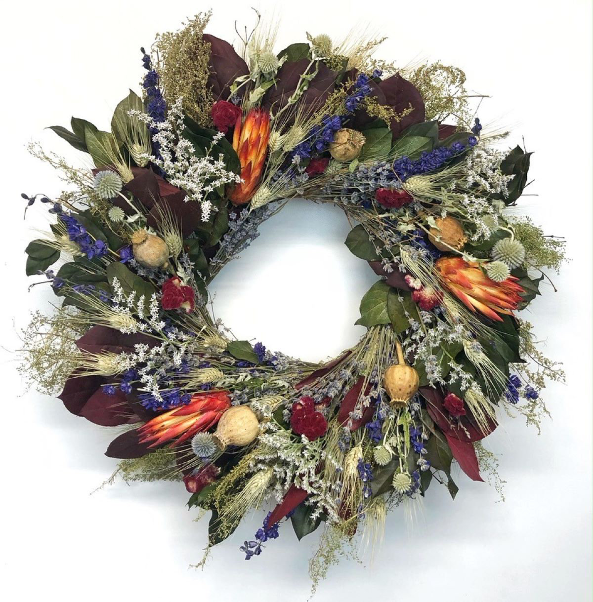 Primrue Dried Fall Villa Floral Wreath & Reviews | Joss & Main