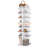 Rotating Shoe Rack Tower, 7Tier Spinning Shoe Rack, Free Standing 360° Revolving Shoe Organizer, High Bottom Design Shoe Tower Spinning Storage Lazy Susany, Fits 28 Pairs Of Shoes (7Tier White)