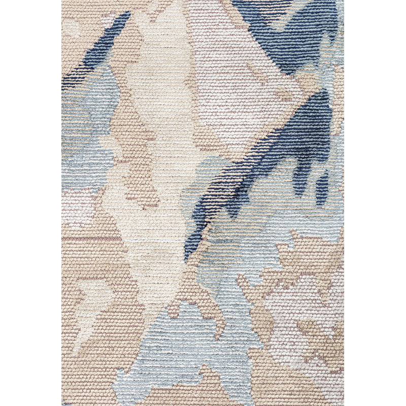 Ameetha Rectangle Abstract Cotton and Viscose Indoor / Outdoor Area Rug, Rectangle 7'10" x 11'1"