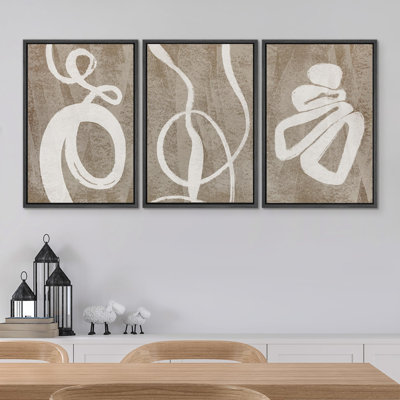 «Contemporary Geometric Abstract Illustration», 3 pièces