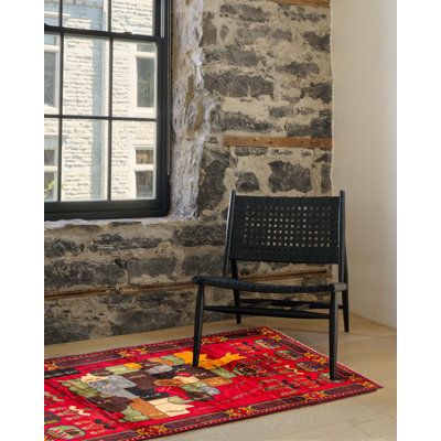 Zacharias Red Rug 3'6" x 6'2"