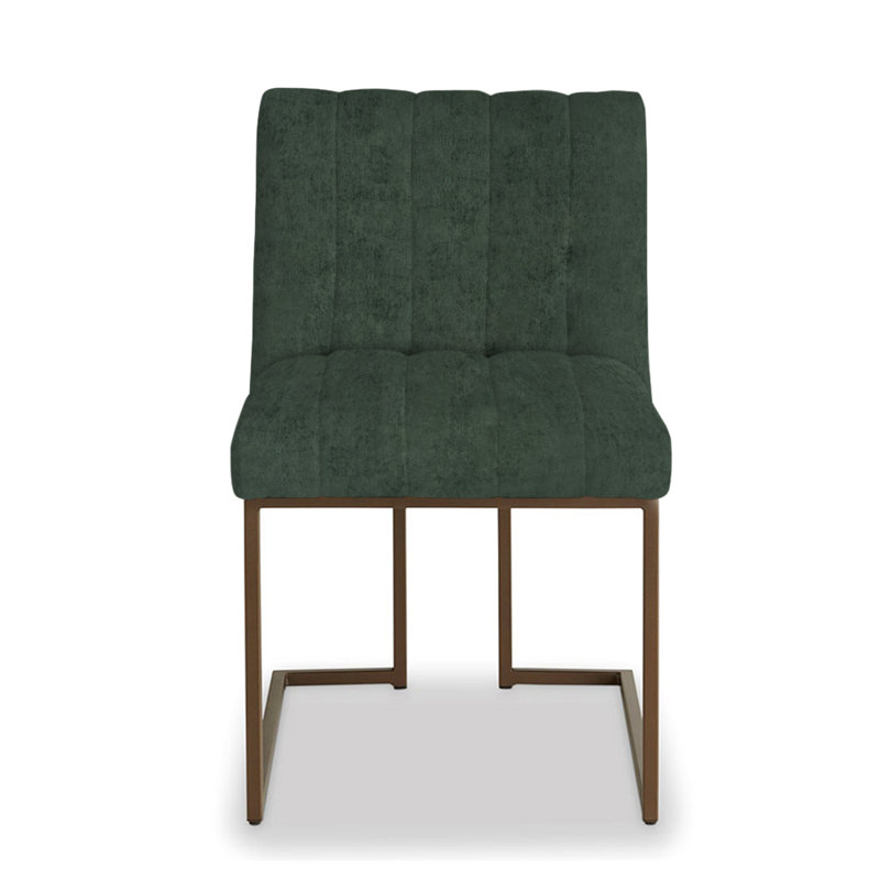 Aerin Upholstered Dining Chair, Emerald Polyester