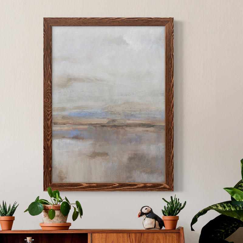 «Overcast Day I», reproduction d'art sur toile, H 17 po x l 20 po x P 1 po, Érable encadré