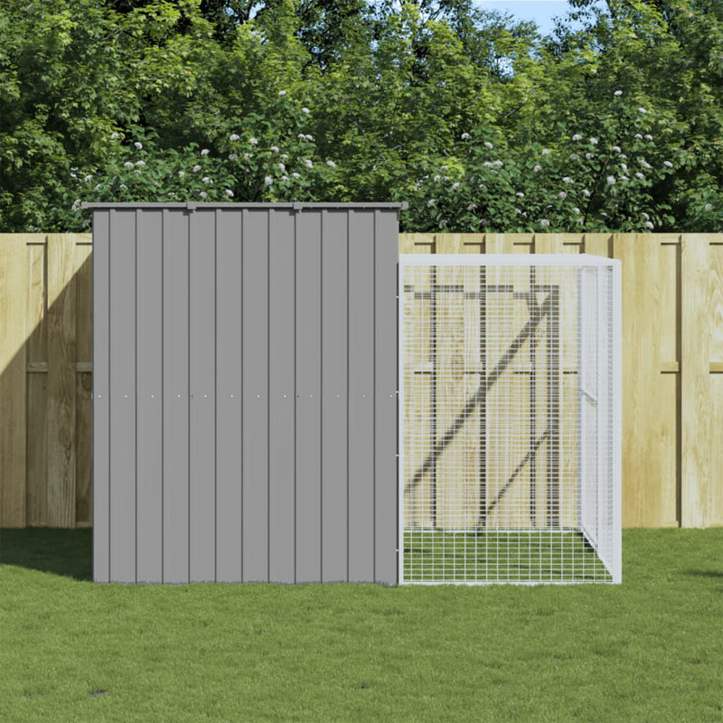 Birty Dog House, 181cm H x 214cm W x 253cm D, Light Grey