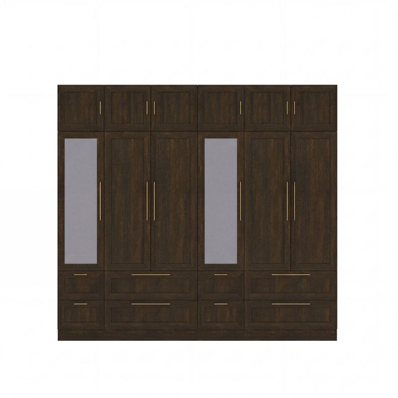Grande armoire l 94,4 po, Brun