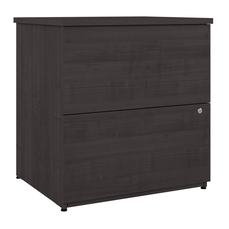 Classeur latéral à 2 tiroirs Pasiak, Gris anthracite