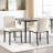 Modern Dining Chair with Metal Legs-2111032964