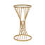 Lebanon Glass Top Pedestal End Table