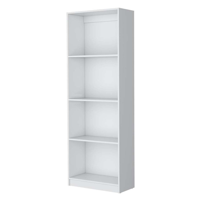 Bibliothèque de rangement Tier, Blanc, (4 tablettes) H 71,21 po x l 24,81 po x P 11,81 po
