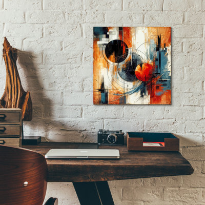 «Circles Abstract 6» par Rey Klimt, art mural en verre acrylique