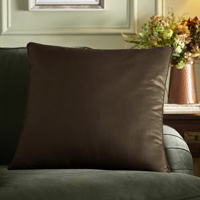 Harlan Velvet Chocolate Cushion