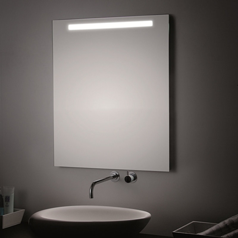 T5 Flat Lighted Wall Mirror, 23.6” H x 31.5” W