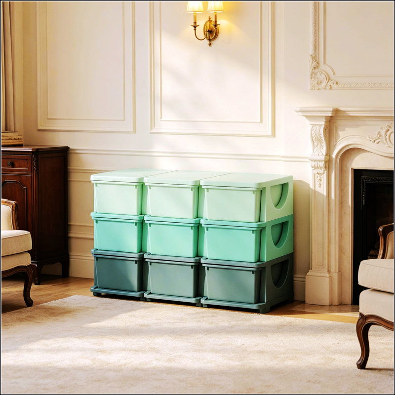 Tour de rangement chic avec organisateur de jouets à plusieurs niveaux et tiroir vertical pour enfants