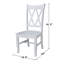 Chaise d'appoint en bois massif Audianna-268484259