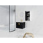 Meuble-lavabo mural 24 po avec lavabo et armoire latérale en céramique, porte, armoire de rangement pour salle de bain