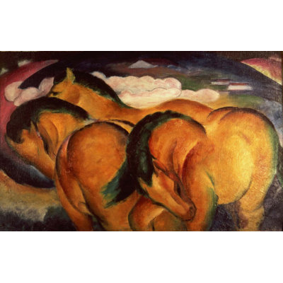 Affiche brillante 1912 «Little Yellow Horses»