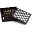 Ensemble de jeu d'échecs, de dames et de backgammon en cuir 3-en-1