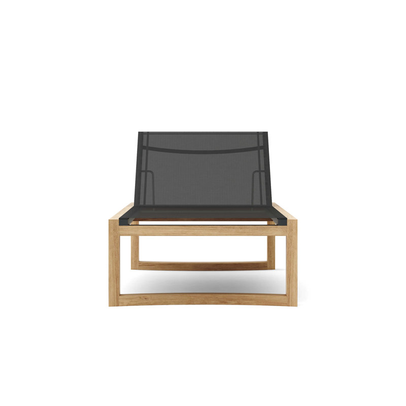 Junus Outdoor 5 - Piece Teak Conversation Set, Canvas Beige