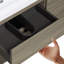 Armoire de salle de bain flottante murale moderne entièrement assemblée de 48 po avec lavabo à surface solide et tiroirs à fermeture en douceur avec lavabo