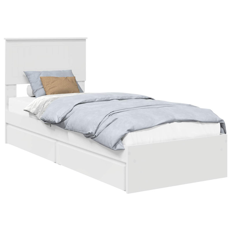 Bed Frame, Small Single (2'6), White